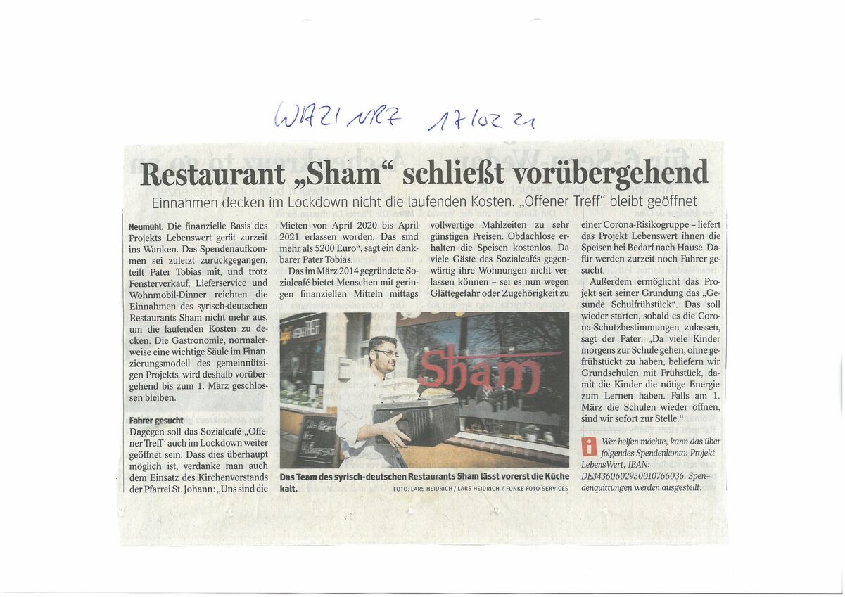 WAZ / NRZ, 17.02.2021