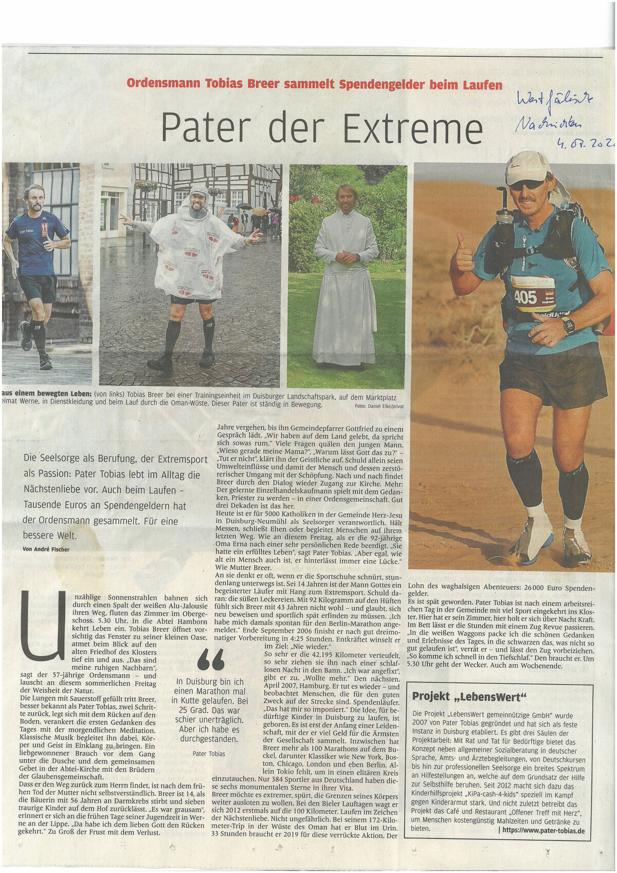 WESTF&Auml;LISCHE NACHRICHTEN, 04.07.2020