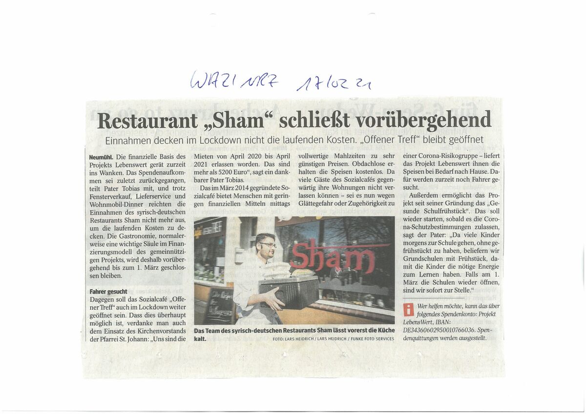 WAZ / NRZ, 17.02.2021