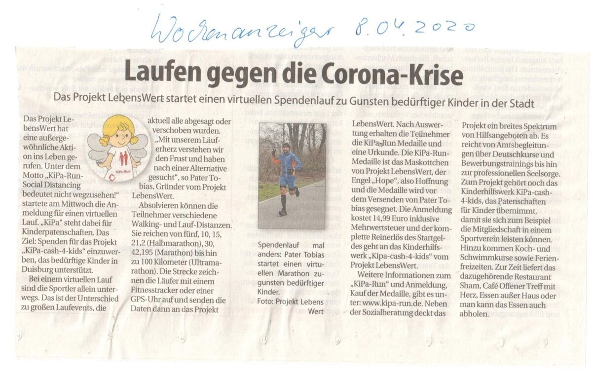 WOCHENANZEIGER, 08.04.2020