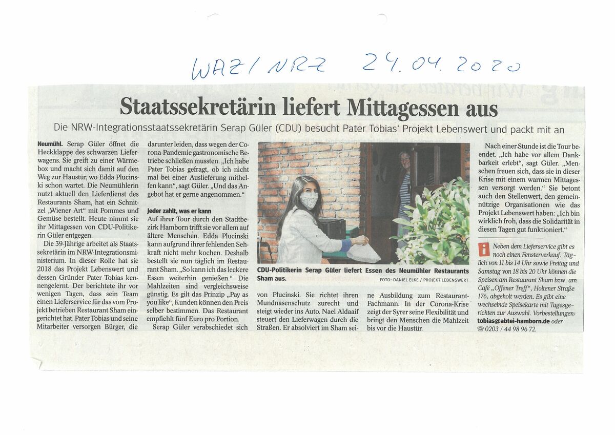 WAZ / NRZ, 24.04.2020